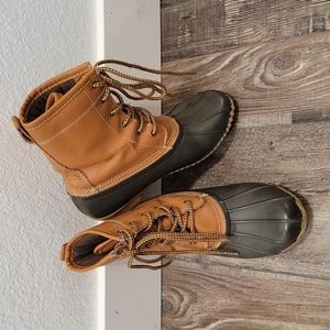 Steel Shank leather & rubber boots